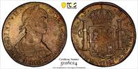 Peru 8 Reales PERU Ferdinand VII Silver 1811 JP LIMA Imagined Bust PCGS AU50 KM106.2 -