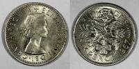 United Kingdom 6 Pence Great Britain Elizabeth II Copper-Nickel 1967 UNC KM# 903 (27 008) -