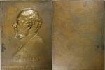 Austria Medal AUSTRIA Bronze Plaque (1909) by S.Schwartz Gustav August Hessl painter's -