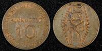 Netherlands Bronze Netherlands (1947) 10 Boordgeld SMN Stoomvaart Shipping Line Token 20mm -