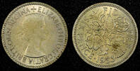 United Kingdom 6 Pence GREAT BRITAIN Elizabeth II 1953 1 Year Type UNC Toned KM# 889 (26 792) -