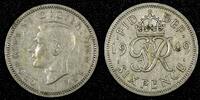 United Kingdom 6 Pence Great Britain George VI 1949 KM# 862 (26 936) -