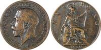 India 1916 Farthing Great Britain George V Bronze KM# 808.1 (24 905) -