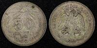 50 Centavos Mexico ESTADOS UNIDOS MEXICANOS Silver 1920  KM# 447 (27 241) Uncertified