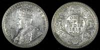 India Rupee India-British George V Silver 1919 (C) Calcutta Mint KM# 524 (27 323) -