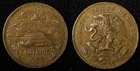 20 Centavos MEXICO Bronze 1955 Mo  1st Year Type KM# 440 (27 544) Uncertified