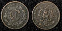 1 Centavo Mexico ESTADOS UNIDOS MEXICANOS Bronze 1906  Wide date KM# 415 (442) Uncertified