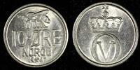Norway 10 Øre 1967 Norway Olav V 1967  Large letters KM# 411 (27 393) Un... 3,39 EUR  + 12,88 EUR frais d'envoi