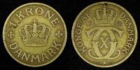 1 Krone DENMARK Christian X Aluminum-Bronze 1926  KM# 824.1 (27 236) Uncertified
