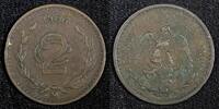 Mexico 2 Centavos 1906 Mexico ESTADOS UNIDOS MEXICANOS Bronze 1906  KM# ... 8,59 EUR  + 12,88 EUR frais d'envoi