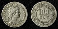 Brazil 100 Reis BRAZIL Copper-Nickel 1929 Rio de Janeiro Mint KM# 518 (27 597) -