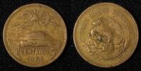 20 Centavos Mexico ESTADOS UNIDOS MEXICANOS Bronze 1951 Mo  SCARCE DATE KM#439(2) Uncertified