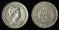 Brazil 100 Reis BRAZIL Copper-Nickel 1932 Rio de Janeiro Mint KM# 518 (27 604) -