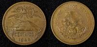 Mexico 20 Centavos Mexico ESTADOS UNIDOS MEXICANOS Bronze 1944 KM# 439 (27 586) -