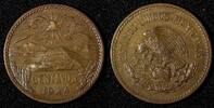 20 Centavos Mexico ESTADOS UNIDOS MEXICANOS Bronze 1944  KM# 439 (27 582) Uncertified
