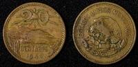 20 Centavos Mexico ESTADOS UNIDOS MEXICANOS Bronze 1944  KM# 439 (27 584) Uncertified