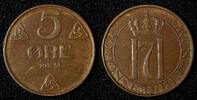 Norway 5 Øre 1951 NORWAY Haakon VII Bronze 1951  27 mm KM# 368 (27 619) ... 5,15 EUR  + 12,88 EUR frais d'envoi