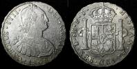 8 Reales 1808 Bolivia Bolivia Charles IV Silver 1808 PTS PJ   Last Year Type XF KM# 73 (551) Uncertified