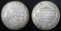 Brazil 960 Reis BRAZIL João Silver 1813 B Bahia Struck over 8 Reales XF KM# 307.1 (0) -