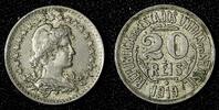 Brazil 20 Reis BRAZIL Copper-Nickel 1921 Liberty KM# 516.2 (27 660) -