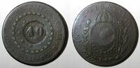 Brazil 40 Reis BRAZIL Pedro I 1827 R KM# 444.1 Countermarked 80 Réis KM# 366.1 (27 479) -