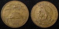 Mexico 20 Centavos MEXICO Bronze 1955 Mo 1st Year Type KM# 440 (27 532) -