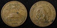 Mexico 20 Centavos MEXICO Bronze 1955 Mo 1st Year Type KM# 440 (27 533) -