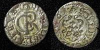 Sweden Solidus Livonia Riga CARL XI of Sweden (1660-1697)Silver 1661 Schilling KM#55(9) -