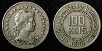 Brazil 100 Reis BRAZIL Copper-Nickel 1930 Rio de Janeiro Mint KM# 518 (27 783) -