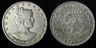 Brazil 200 Reis Brazil Copper-Nickel 1901 Liberty 1 Year Type KM# 504 (27 779) -