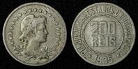 Brazil 200 Reis BRAZIL Copper-Nickel 1935 Liberty 25mm KM# 519 (27 801) -