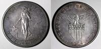 Philippines 1 Peso Philippines Silver 1904 S 38mm Large type aUNC NICE TONED KM# 168 (867) -