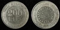Brazil 200 Reis BRAZIL Copper-Nickel 1895 32 mm KM# 493 (27 819) -