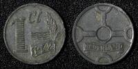 Netherlands 1 Cent Netherlands German Occupation Zinc 1942 WWII ISSUE KM# 170 (27 956) -