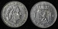 Netherlands 1 Gulden Netherlands Juliana Nickel 1967 Fish 25 mm Royal Dutch KM# 184a (942) -