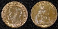 United Kingdom 1931 Farthing Great Britain George V Bronze UNC KM# 825 (27 981) -