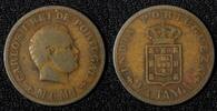 India Bronze India-Portuguese Charles I 1901 1/4 Tanga Lisboa mint KM# 15 (27 988) -