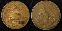 Mexico 20 Centavos Mexico ESTADOS UNIDOS MEXICANOS Bronze 1951 Mo SCARCE DATE KM#439(5) -