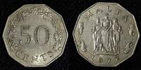 Malta 50 Cents MALTA Copper-Nickel 1972 Great Siege Monument KM# 12 (27 963) -