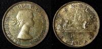 Canada 1953 $ CANADA Silver 1.00 Dollar Flashy PL Nice Toned KM# 54 (28 107) -