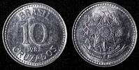 Brazil 10 Cruzados BRAZIL Stainless steel 1988 UNC/BU KM# 607 (28 089) -