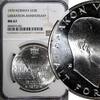 Norway 25 Kroner Norway Olav V Silver 1970 NGC MS67 Anniversary of Liberation KM#414(1) -