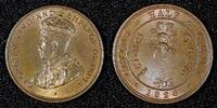 Bahrain 1/2 Cent Ceylon George V Copper 1926 UNC KM# 106 (27 980) -