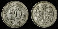 Serbia 20 Para SERBIA Milan I Copper-Nickel 1912 KM# 20 ( 28 118) -