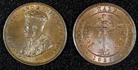 Bahrain 1/2 Cent Ceylon George V Copper 1926 UNC KM# 106 (27 978) -