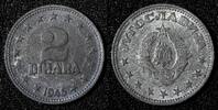 Yugoslavia 2 Dinara Yugoslavia Zinc 1945 1 Year Type WWII Issue High Grade KM# 27 (28 119) -