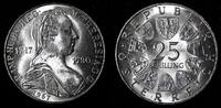 Austria 25 Schilling Austria Maria Theresia Silver 1967 UNC KM# 2901 (27 836) -