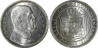 Czechia 10 Korun Czechoslovakia Silver 1928 10th Anniver of Independence UNC KM# 12 (34) -