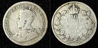 Canada 10 Cents Canada George V Silver 1918 KM# 23 (28 122) -