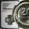 Colombia 20 Centavos Colombia General Santander 1969 NGC UNC DETAILS KM# 227 (035) -